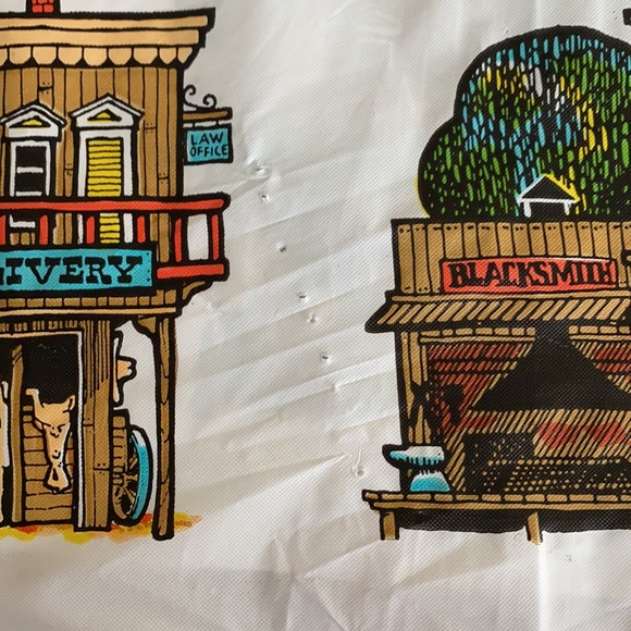 Western Cowboy boot tablecloth - Picture 12 of 13